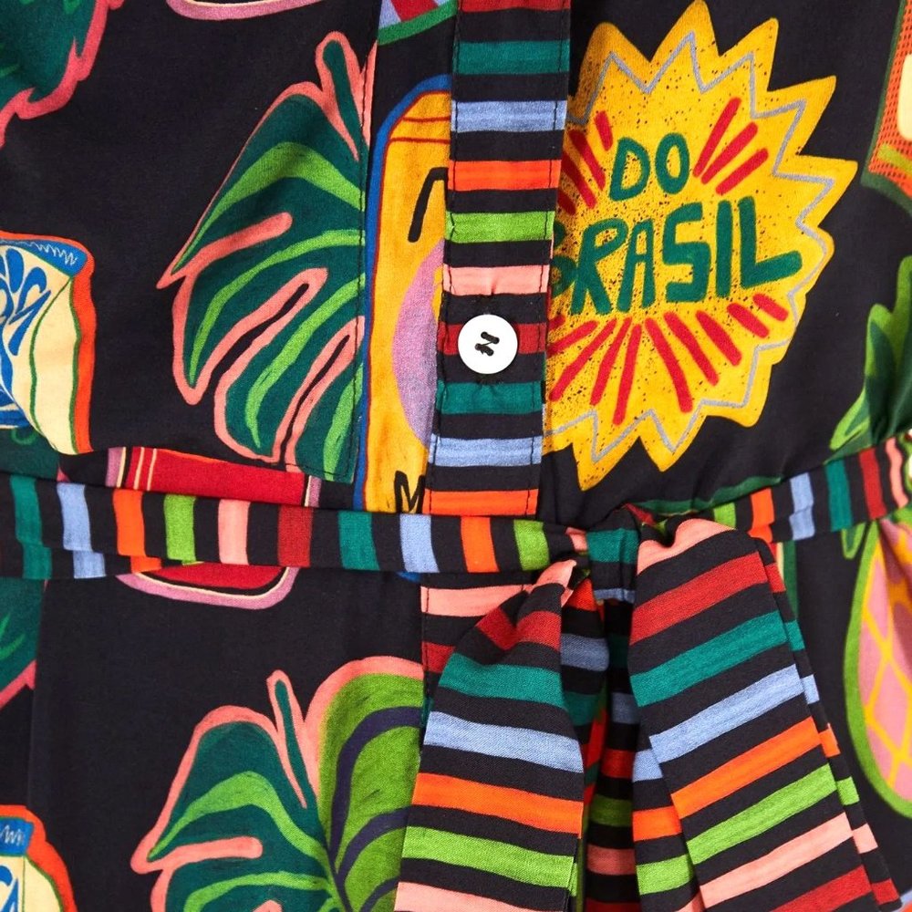 FARM Rio Brasil Collectibles Printed Jumpsuit - Picture 6 of 16